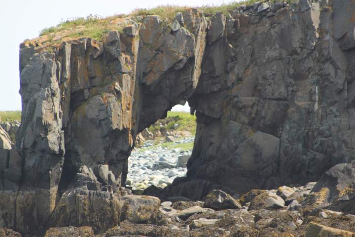 a close up of a large rock